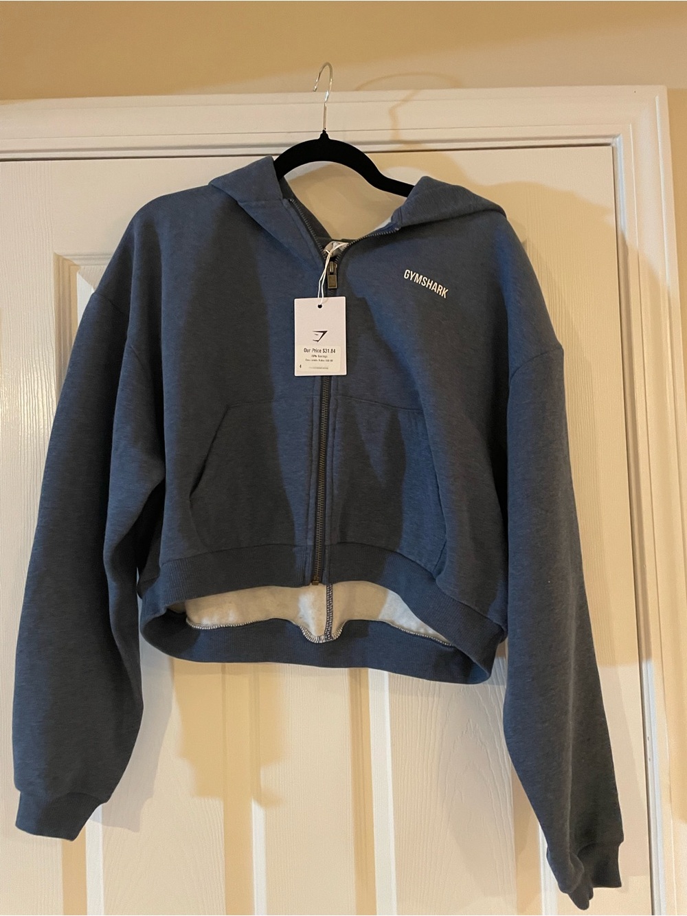 Gymshark Blue Zip-Up Hoodie Jacket